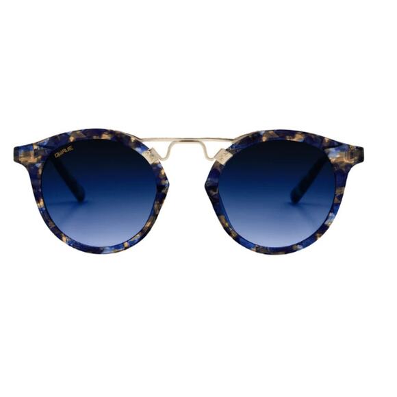 QWAVE Collection LB Polarized Sunglasses, Blue - Picture 2 of 4